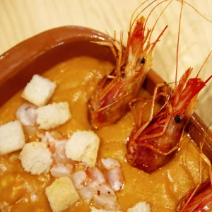 Gachas de gamba roja