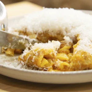Tortilla con nube de queso manchego